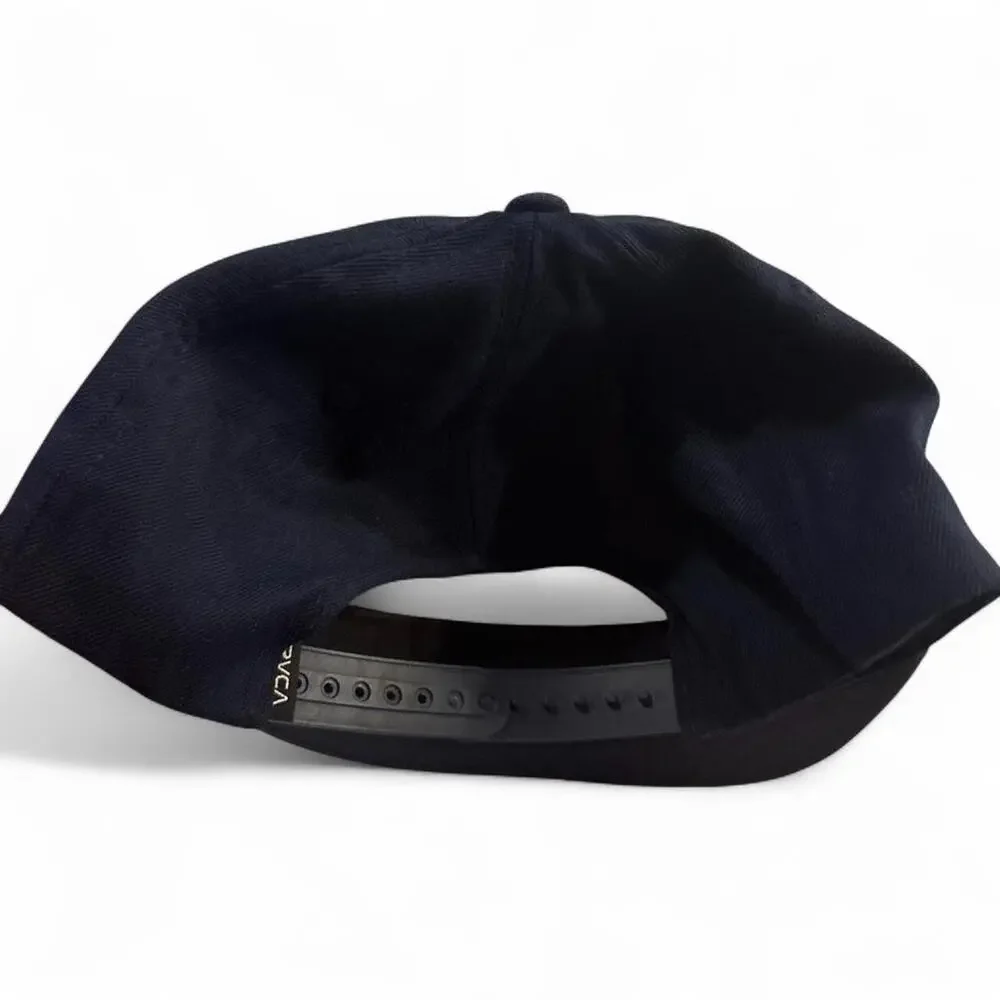 Black rvca cap with embroidered